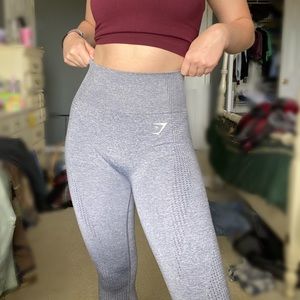 GRAY GYMSHARK SEAMLESS